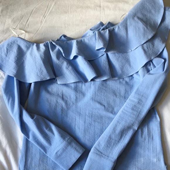 H&M one-shoulder ruffle blouse - Picture 9 of 9